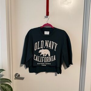 Old Navy Dark Green Graphic Sweatshirt